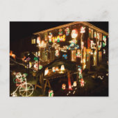 Kerstdecoratie in de openlucht feestdagenkaart (Voorkant)