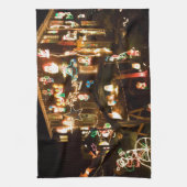 Kerstdecoratie in de openlucht theedoek (Verticaal)