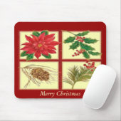 Kerstdecoratie Mousepad Muismat (Met muis)