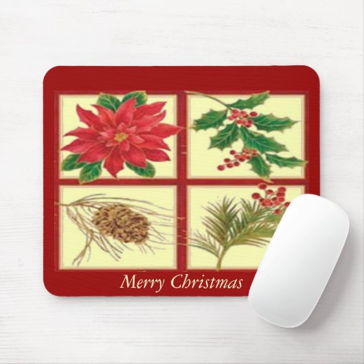 Kerstdecoratie Mousepad Muismat (Met muis)
