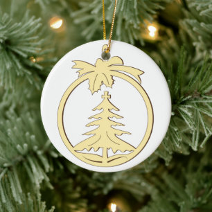 Kerstdecoratie om op te hangen keramisch ornament