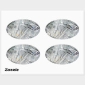 kerstdecoratie ovale sticker (Vel)