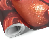 Kerstdecoratie Rode Baubles Cadeaupapier (Rol Hoek)