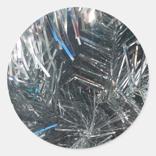 kerstdecoratie ronde sticker (Voorkant)