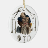 kerstdecoratie tandheelkundig kantoor keramisch ornament (Rechts)