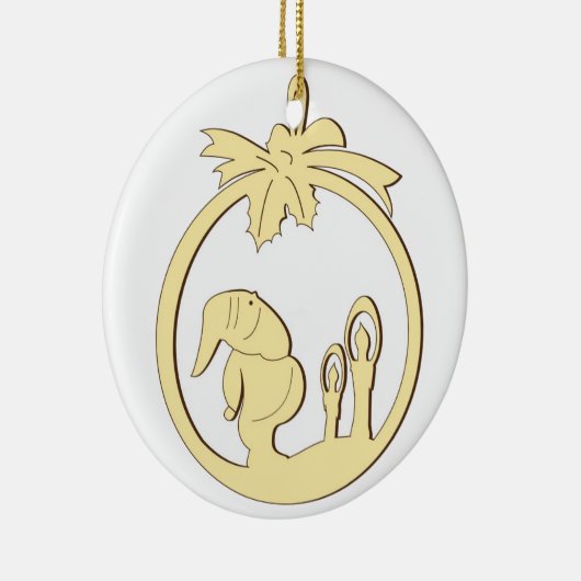 Kerstdecoratie te schorsen keramisch ornament (Rechts)