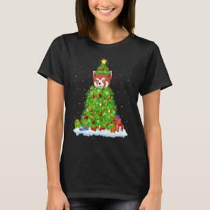 Kerstdecoratie verlicht Kerstmis met Kerstmis T-shirt