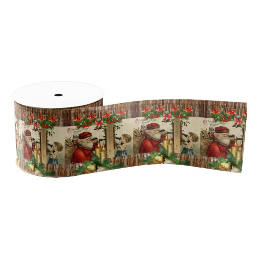 kerstdecoratief lint, grosgrain lint (Spoel)