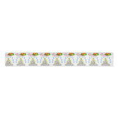 kerstdecoratief lint, pinguïn grosgrain lint (Voorkant)