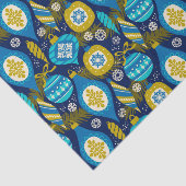 Kerstdecoraties Blauwe feestdagen Tissuepapier (Detail)