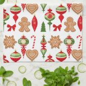 kerstdecoraties Snoep voor koekjeskoekjes Theedoek (Gevouwen)