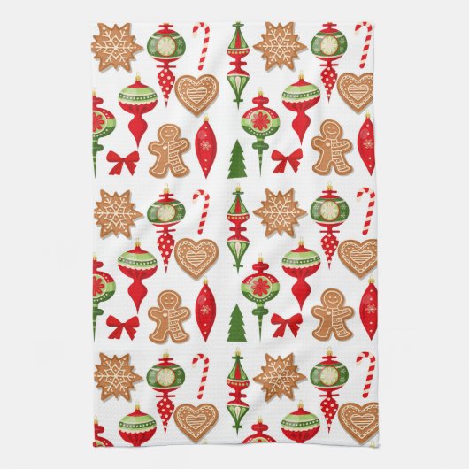 kerstdecoraties Snoep voor koekjeskoekjes Theedoek (Verticaal)