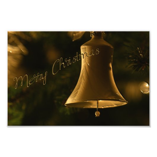 kerstdecoratieve bell foto afdruk (Voorkant)