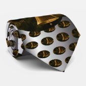 kerstdecoratieve bell stropdas (Opgerold)