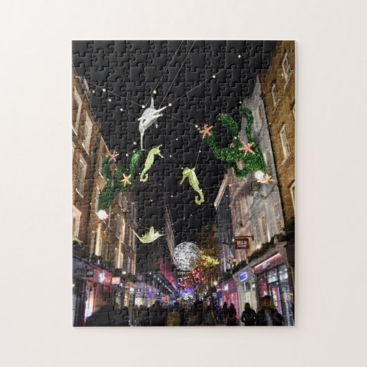 Kerstdecorations, SoHo, Londen, Verenigd Koninkrij Legpuzzel (Verticaal)