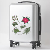 kerstdecorratie sticker (Koffer)
