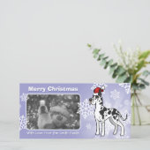 kerstdeen feestdagenkaart (Staand voorkant)