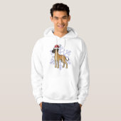 kerstdeen hoodie (Voorkant volledig)