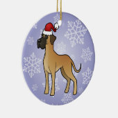 kerstdeen keramisch ornament (Rechts)