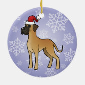 kerstdeen keramisch ornament (Achterkant)