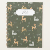 kerstdeer naadloos patroon planner (Voorkant)