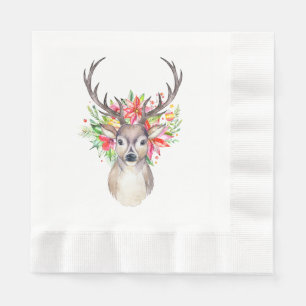 Kerstdeer Papier Napkins Servet