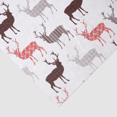 Kerstdeer / rendierdecoratief patroon tissuepapier (Detail)