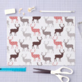 Kerstdeer / rendierdecoratief patroon tissuepapier (Craft)