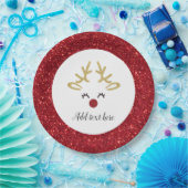 Kerstdeerpapier, borden papieren bordje (Feest)