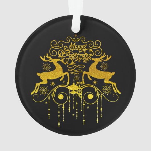 kerstdeers Silhouettes-Ornament Ornament (achterkant)