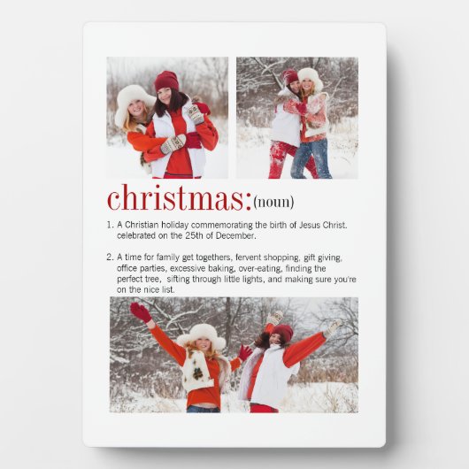 Kerstdefinitiefotofeestdag Fotoplaat (voorkant)