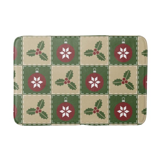 Kerstdeken Badmat (Voorkant)