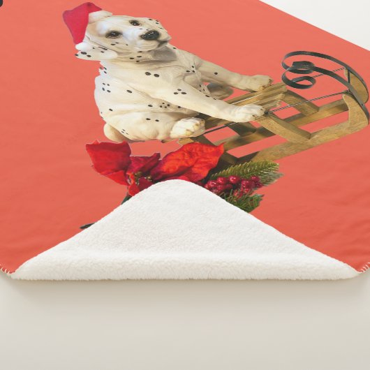 kerstdeken met een aangepaste naam. sherpa deken (3/4)