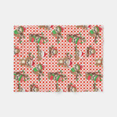 kerstdekendeken fleece deken (Voorkant (Horizontaal))