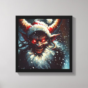 Kerstdemon Krampus 1 Canvas Afdruk