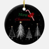 Kerstdennen Keramisch Ornament (Achterkant)