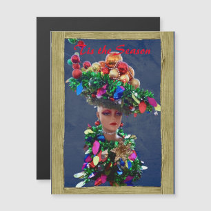 Kerstderby Pet Colorful Balls Magnetic Kaart