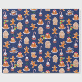 kerstdesserts cadeaupapier (Vlak)