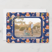 Kerstdesserts ingelijst Foto Kerstmis Feestdagenkaart (Voorkant)