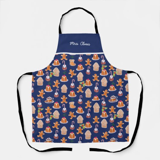 kerstdesserts schort (Voorkant)