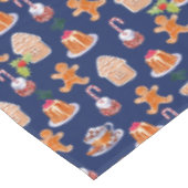 kerstdesserts tafelkleed (Gekanteld)