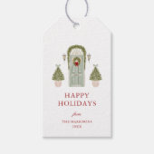 kerstdeur cadeaulabel (Voorkant)