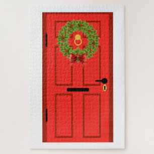 kerstdeur legpuzzel