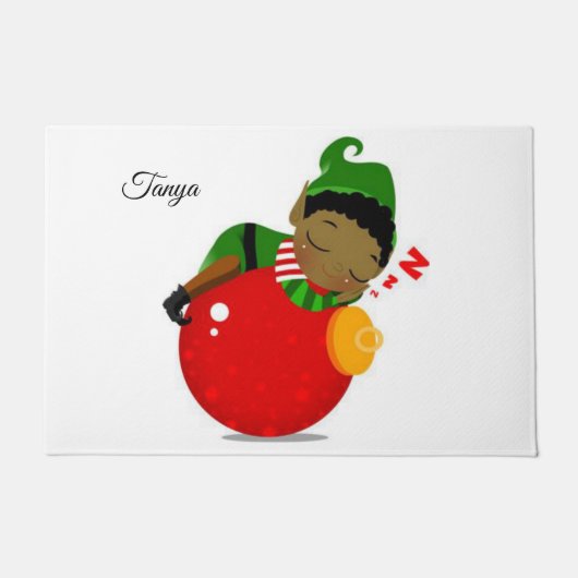 Kerstdeur Mat, Afrikaanse Elf Deurmat (Voorkant)