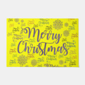 Kerstdeur Mat, prettige kerst Deurmat (Voorkant)