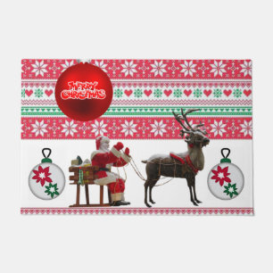 Kerstdeur Mat, prettige kerst Deurmat