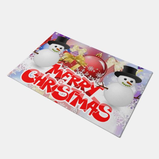 Kerstdeur Mat, prettige kerst Deurmat (Schuin)