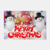 Kerstdeur Mat, prettige kerst Deurmat (Voorkant)