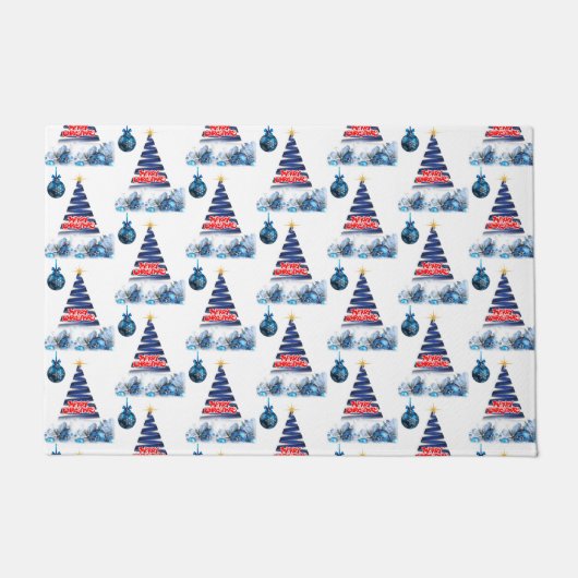 Kerstdeur Mat, prettige kerst Deurmat (Voorkant)