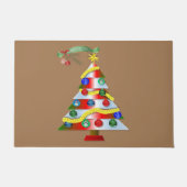 Kerstdeur Mat, prettige kerst Deurmat (Voorkant)